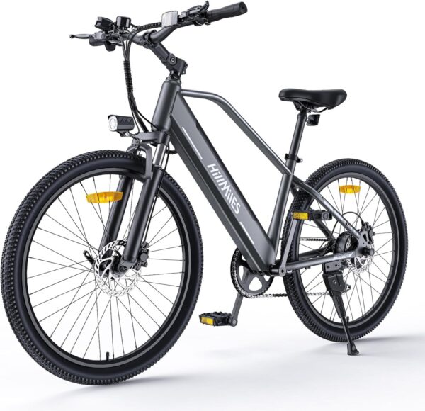 MileTrail1 26" - Bicicleta elétrica para adultos com sensor de torque e freios hidráulicos, alcance de 100 km, bateria removível de 36V 13Ah, velocidade de 25 km por hora
