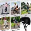 81zIFE6WImL._AC_SL1500_.jpg BURSUN Capacete De Bicicleta E Skate Para Crianças 5 A 8 Anos, Jovens Adultos 14 16 Scooter Multiesportiva Ajustável, Bicicleta, Patins, Patins Em Linha, Hoverboard, Longboard, 3 Tamanhos