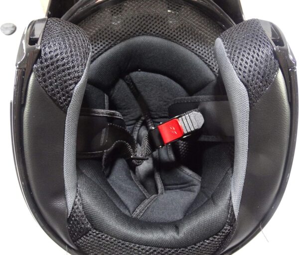91Cyi7oXuL._AC_SL1500_.jpg Capacete de Moto Mixs MX Captiva Com Viseira Interna Solar Óculos de Sol Articulado Escamoteável Robocop Preto Brilhant