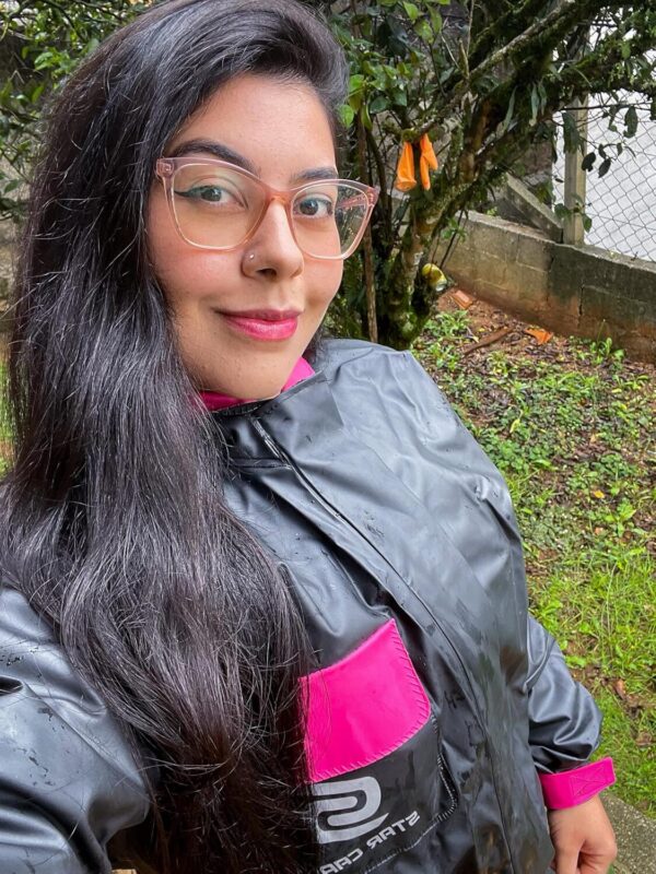 Capa De Chuva Motoqueiro Star Capas Impermeável Conjunto Jaqueta e Calça Motoqueiro Motociclista Motoboy Motogirl Impermeável Masculino e Feminino (BR, Alfa, XG, Regular, Regular, Rosa)