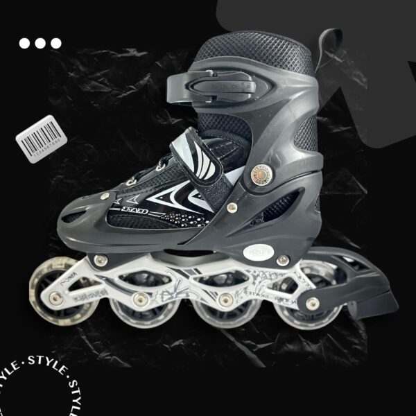 1767412172_71dKqWac5L._AC_SL1500_.jpg Patins Roller Inline 4 Rodas Skates Ajustavél com Rodas Iluminadas Jovens e Adultos, Para iniciantes, Adequado para uso Interno e Externo