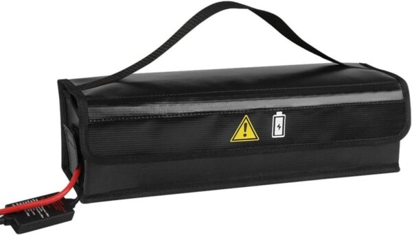Tachiuwa Bolsa para bateria de bicicleta elétrica com alça à prova de fogo Lipo Safe Tote Bag Protector