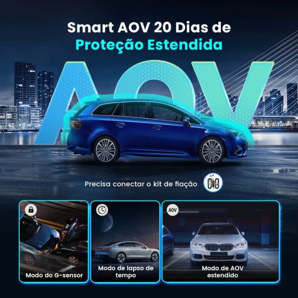 1767779260_717hzcifN6L._AC_SL1500_.jpg DDPAI Z60 Câmera Veicular 3 Canais, 4K+ 2K+ 1080P, WiFi 5GHz com GPS, 32G eMMC D²Save,Tela IPS de 3", Visão Noturna Super AI-ISP, WDR, ADAS, Modo de Estacionamento AOV de 20 Dias (Sem Cartão SD)