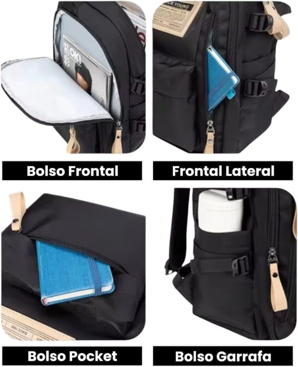 1767818110_61cZbaE7wiL._AC_SL1196_.jpg Mochila Masculina Feminina Notebook Viagem Trabalho Escola Escolar Preta Grande Impermeável Reforçada Resistente Passeio Casual