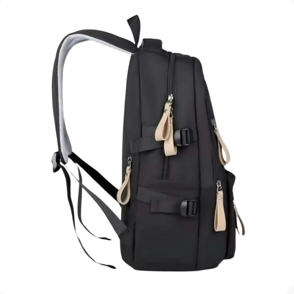 1767818113_51MaARLuYGL._AC_SL1200_.jpg Mochila Masculina Feminina Notebook Viagem Trabalho Escola Escolar Preta Grande Impermeável Reforçada Resistente Passeio Casual