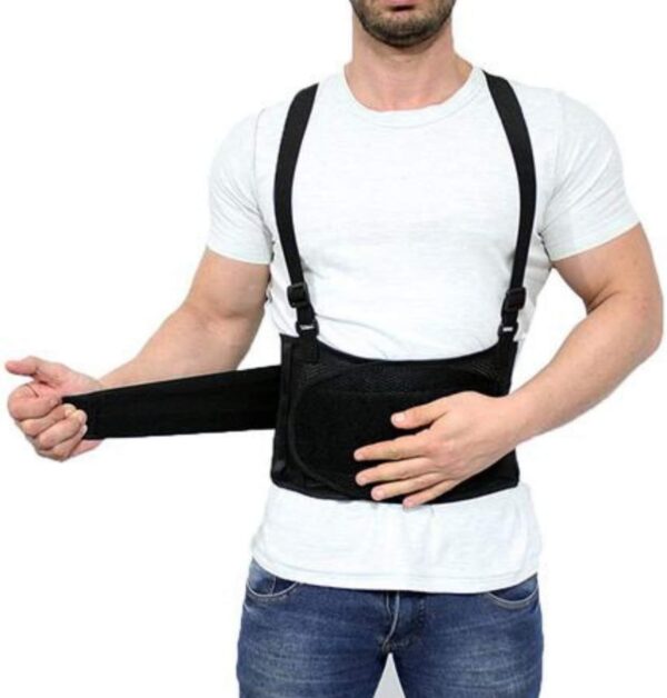 1767941347_61rHBehjT2L._AC_SL1300_.jpg Cinta Lombar Ergonomica Proteção Para Coluna Ideal Para Carregar Peso Transporte de Cargas Treinos Pesados Levantar Peso Postura Correta Estoquistas (P)