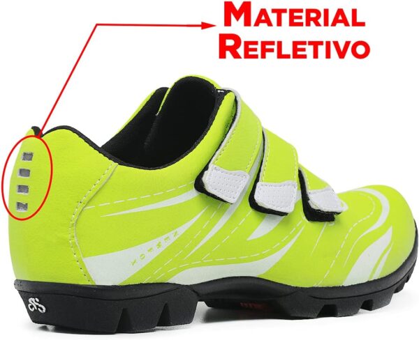1767997104_61EAL3nygJS._AC_SL1200_.jpg Tenis Sapatilha Ciclismo New Fox Bike Reflective Masculino e Feminino Cor:Verde;Tamanho:40