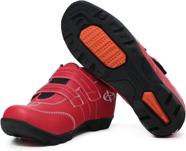 1768034500_61WfKSm62fS._AC_SL1200_.jpg Tenis Sapatilha Ciclismo New Fox Bike Way2 Masculino e Feminino Cor:Vermelho;Tamanho:42