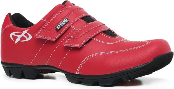 1768035315_61q91BkhMJS._AC_SL1200_.jpg Tenis Sapatilha Ciclismo Pedal Seguro Masculino Bike Way 2 New Fox Cor:Vermelho;Tamanho:41;Gênero:Masculino