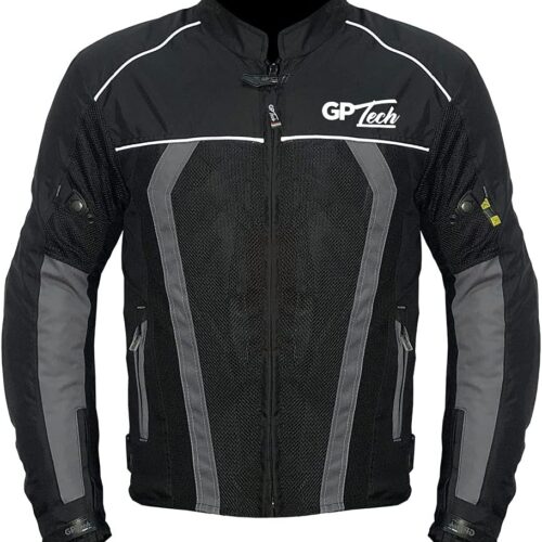 1768085381_61geU5MUmL._AC_SL1000_.jpg Jaqueta GP Tech Summer 2 Preta-Cinza unissex c/proteção 6G-5XL