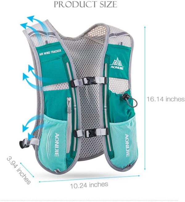 Mochila Leve de 5L para Corrida, Esportes Ao Ar Livre, Trilha, Corrida, Maratona, Caminhada, Bolsa de Fitness, Pacote de Colete de Hidratação (Vermelho Rosa + Bexiga de Água de 1,5L)