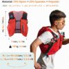 TRIWONDER Mochila De Hidratação Para Corrida, 12L, Colete Trilha, Esportiva Ao Ar Livre, Água Maratona, Ciclismo, Caminhada (【12L】 Azul E Preto - Com 2 Garrafas Macias, M/G 35,4-40,2")
