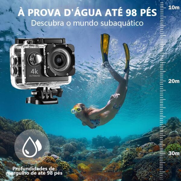 1768268679_71ZzQ9Ey4fL._AC_SL1000_.jpg Filmadora 4K, Camera Filmadora, 4K Câmera à Prova d'água Subaquática de 20MP com EIS, Câmera de Ação, Camera 4K, Camera para Capacete de Moto, Câmera Sports Prova d´água Fotográfica, A-54