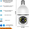 Kit 2 Câmeras Lâmpadas de Segurança Ip Wifi 360 Giratória Visão Noturna Full Hd Com Sensor de Movimento e Infravermelho