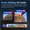 Insta360 Pacote de motocicleta X4 - Câmera de ação 360 à prova d'água 8K, vídeo grande-angular 4K, bastão de selfie invisível, protetores de lente removíveis, vida útil da bateria de 135 minutos,