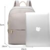 Mochila Feminina de Nylon Impermeável, Compartimento para Notebook de 14 polegadas, Ideal para Comutar, ir à Escola e Uso Casual