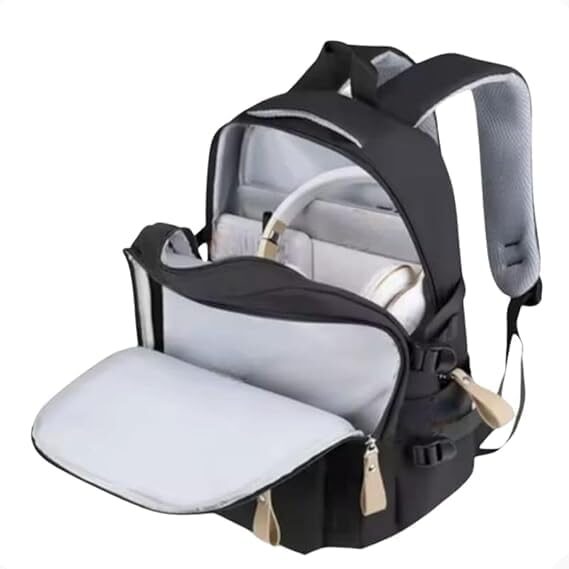 Mochila Masculina Feminina Grande para Notebook 15.6”, Trabalho, Viagem, Escola, Reforçada e Resistente – Mochila Escolar, Mochila Reforçada