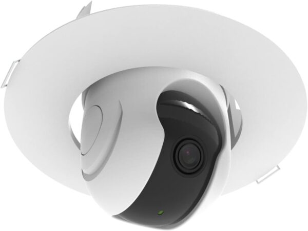 Suporte de Embutir para Teto – Compatível com Câmera Intelbras IME 360 – Giro 360° – Branco