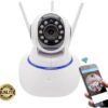 Imports Camera Robo 3 Antenas Ip Wifi 360° 720p Sistema Yoosee/Yyp2p Câmera IP Sem Fio Wifi Hd 3 Antenas Sensor Noturna