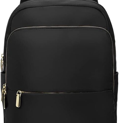 41LexRrd2mL._AC_SL1000_.jpg Mochila Feminina de Nylon Impermeável, Compartimento para Notebook de 14 polegadas, Ideal para Comutar, ir à Escola e Uso Casual
