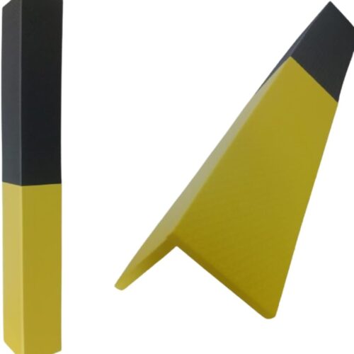 41OH68eSdVL._AC_SL1080_.jpg Protetor de Coluna para Estacionamento em EVA, Preto e Amarelo, 80x10x1cm, Adesivado, para Garagem e Condomínio