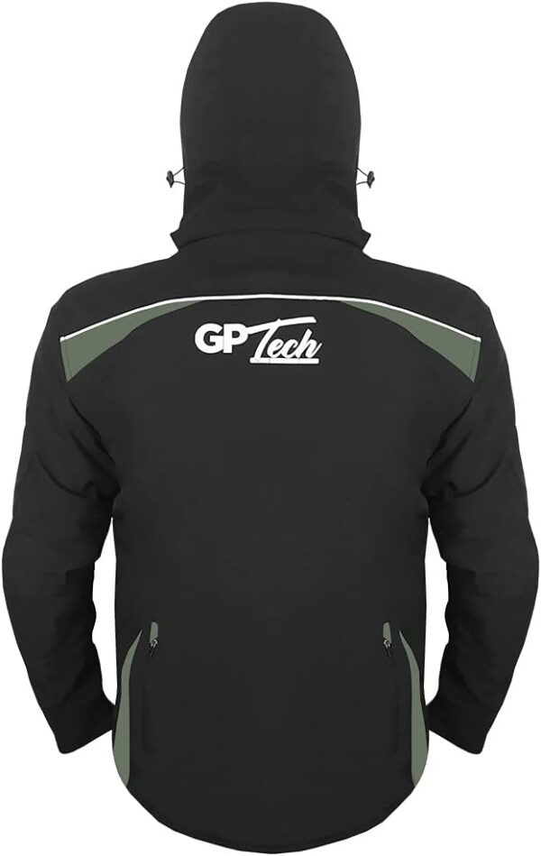 41PPdFXGpLL._AC_SL1000_.jpg Jaqueta GP Tech Soft Casual Unissex Resistente a agua Preta-cinza 8G-7XL