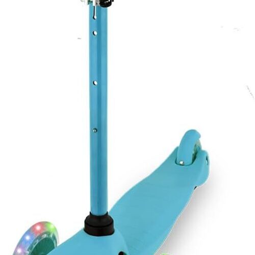 41eIQPFMFVL._AC_SL1000_.jpg Patinete Azul c Rodas de LED Infantil Altura Ajustável 3 Rodas