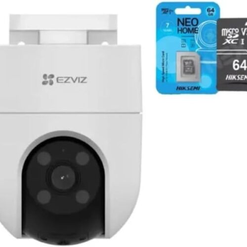 41hk2TgMvfL._AC_SL1000_.jpg Kit Câmera Wi-Fi Externa H8C 360° Visão Noturna + Cartão MicroSD 64GB