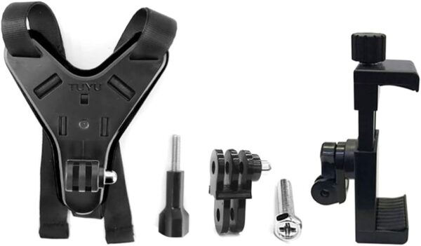 41kUe0BJ3fS._AC_SL1024_.jpg SANGHAI Suporte de suporte de capacete de motor Queixo Suportes para telefone móvel para motocicleta Mountain Dog Action Camera Recorder Ride Mount Stand Holder Black