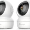 Kit 2 Cameras de Seguranca Wi-Fi C6N 1080p Full HD com Rotacao Pan-Tilt 360 Visao Noturna e Deteccao de Movimento