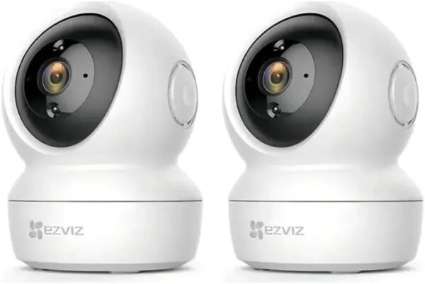 Kit 2 Cameras de Seguranca Wi-Fi C6N 1080p Full HD com Rotacao Pan-Tilt 360 Visao Noturna e Deteccao de Movimento