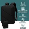 41rTWGs5h0L._AC_.jpg Mochila Executiva Masculina para Notebook 15.6” com Saída USB, Zíper Impermeável e Design Slim Ergonômico – Mochila de Trabalho, Viagem e Estudos