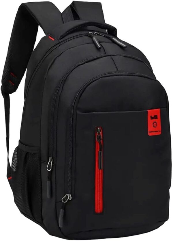510cPbJaElL._AC_SL1200_.jpg Luke Sports Mochila Reforçada Notebook Preta, Três Bolsos Frontais Dois bolsos Laterias Tecido Anti-riscos