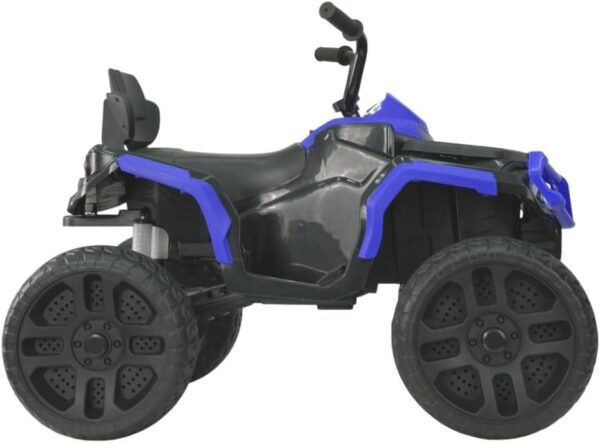 510nnPqEeyL._AC_SL1280_.jpg Bang Toys - Moto Elétrica Infantil Bravo G4 12V - com Rodas de Treinamento, Luzes de LED, Sons, Entrada USB/MP3 e Acelerador no Pedal - Suporta até 30kg - Cor Azul