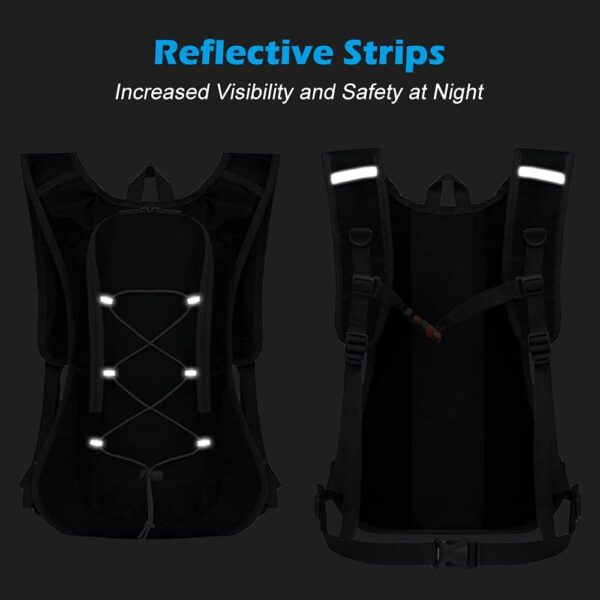 Domary Mochila para bicicleta ultraleve respirável para esportes ao ar livre, ciclismo, acampamento, caminhada, corrida, bolsa, hidratação, com, 2L, água, bexiga