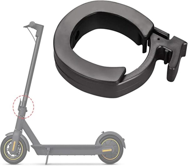 511CNSHR3rL._AC_SL1500_.jpg Anel de bloqueio dobrável compatível com MAX G30 Segway Ninebot Scooter elétrico ABS redondo acessórios de substituição para scooter