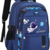 512XA8HV3jL._AC_.jpg Mochila Escolar com Rodinha, Compartimento para guardar lap?s, caneta e objetos mochila de carrinho resistente ? ?gua (Astronauta Azul)