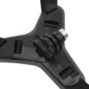 Suporte Ajustável para Câmera de Capacete de Montagem No Queixo, Evita Deslizamento, Suporte para Câmera de Capacete de Motocicleta para Pilotos Hero 7 6 5 (Preto)