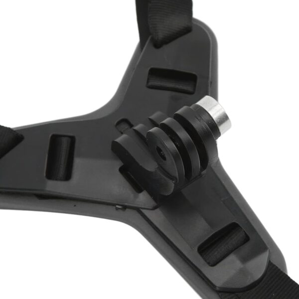 Suporte Ajustável para Câmera de Capacete de Montagem No Queixo, Evita Deslizamento, Suporte para Câmera de Capacete de Motocicleta para Pilotos Hero 7 6 5 (Preto)