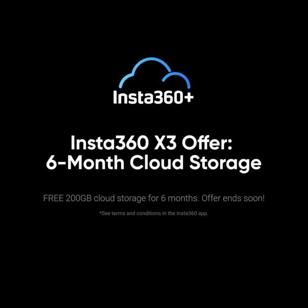 5151BEmlwuL._AC_SL1500_.jpg Câmera de Ação Insta360 X3, Impermeável, Sensores de 48 MP de 1/2 polegada, Vídeo HDR ativo 5,7K 360º, Foto de 72 MP, Lente Única 4K, Modo Me de 60 FPS, Estabilização, Streaming ao Vivo