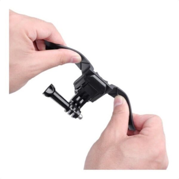 515B5RGhuXL._AC_SL1200_.jpg Suporte para capacete com fixação no queixo para câmera de ação compatível com GoPro DJI Insta360 e outras action cams ideal para moto bike e esportes radicais!