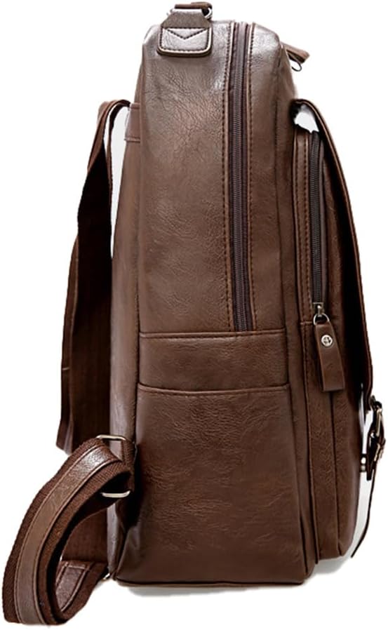 516Z91pwaYL._AC_SL1000_.jpg Mochila Para Notebooks E Trabalho Executiva - Material Couro, Espaco Para Até Notebook 16", Estilo Sofisticado, Multi Bolsos, Resistente a Chuva