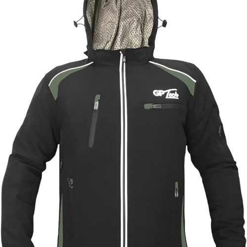517fD4Z7NHL._AC_SL1000_.jpg Jaqueta GP Tech Soft Casual Unissex Resistente a agua Preta-cinza 8G-7XL