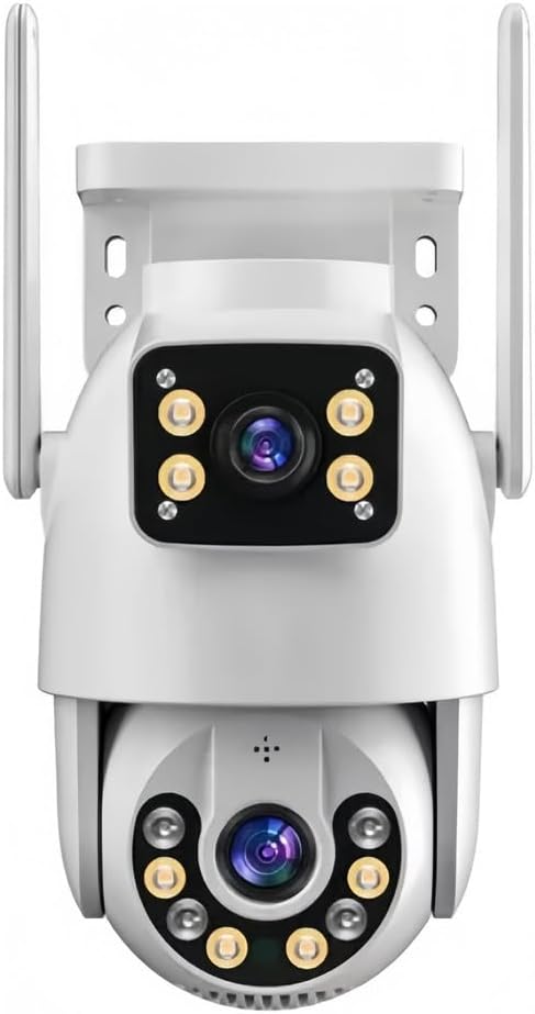 Câmera de Segurança Yoosee Lente Dupla IP66 Wi-Fi 360° - Monitoramento Completo e Visão Panorâmica