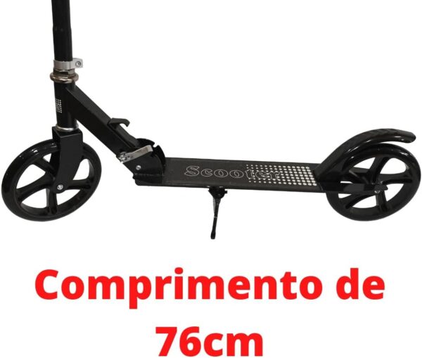 51ASCSykTrL._AC_SL1200_.jpg Patinete Adulto Juvenil Scooter 2 Rodas Até 100 Kg Criança Adolescente Dobravél Resistente Portátil - Preto