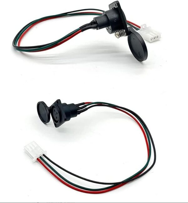 51DVyO1PtsL._AC_SL1000_.jpg Carregador de scooter elétrico Hoverboard, porta de carregamento padrão, conector de 3 pinos, substituição do carregador Hovertrax com capa adequada para terminal XLR
