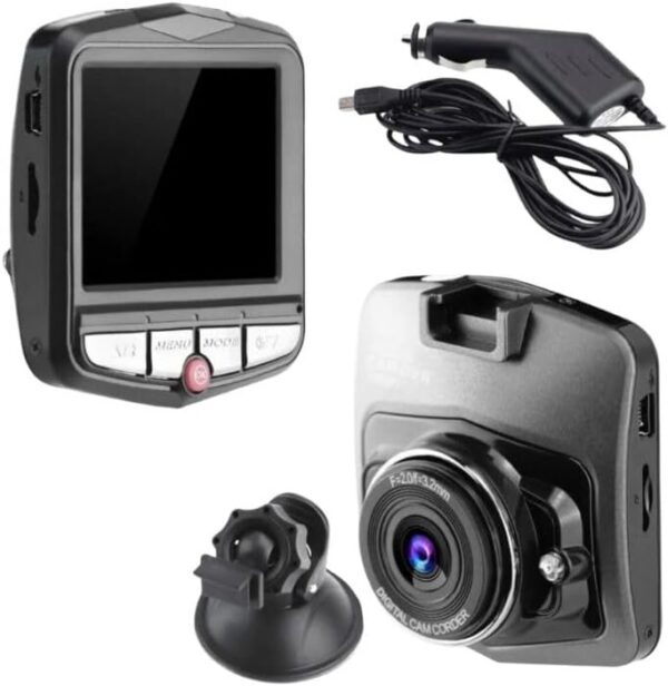 51E93R2AAiL._AC_.jpg Câmera Veicular DVR Recarregável Full HD 1080P | Câmera Filmadora De Carros, Caminhões, Caminhonetes e Veículos Gerais | Gravação Em Loop | Com Sensor De Colisão e Modo Estacionamento (Preto)