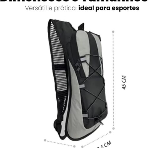 51ECpUtC9qL._AC_SL1000_.jpg Mochila De Hidratação Para Corrida, Ciclismo, Trilhas - Impermeável Capacidade De 2L Com Espaço Para Armazenamento MULTINIXIA