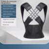 51EN7ezvMrL._SL1000_.jpg Colete Corretor Postural PostuMax - Cinta Ortopédica Postural Unissex, Suporte Lombar Ajustável, Corrija Sua Postura Durante a Rotina - 33 x Larg:40cm (Colete Fechado)