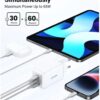 51Elkv0y-0L._AC_SL1000_.jpg QCYDOBRASIL Carregador de Parede 65W Portas 2 USB A + 1 Porta USB Tipo C Compatível com MacBook iPhone Samsung Xiaomi Laptops e Mais